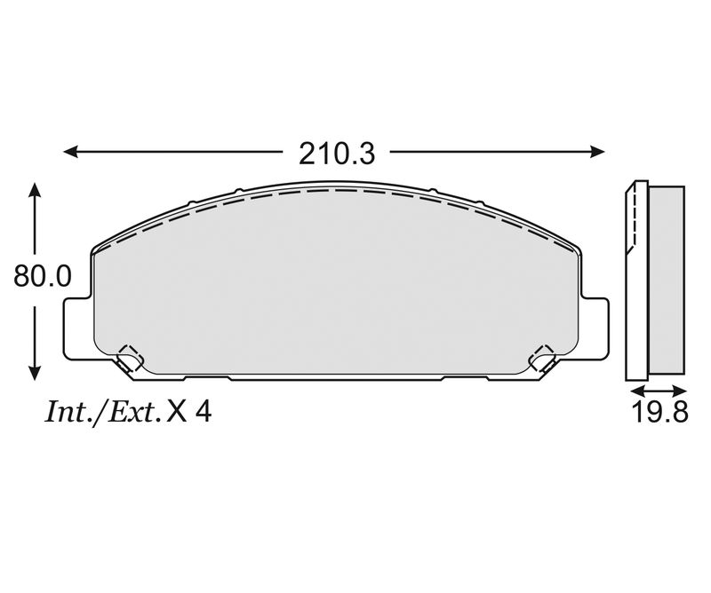 BALATA ISUZU ELF 450 500 600 600-BUS